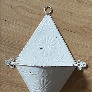 Large Vintage metal wall pocket